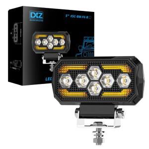5인치 직사각형 DRL 주간 주행등 개조 LED 작업등 오프로드 차량 스포트라이트 ATV SUV 4X4 헤드라이트 플