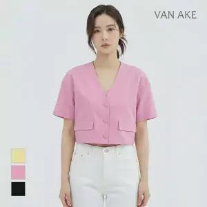 [반에이크] 루즈핏 브이넥 반팔점퍼_VB37JKUD05Z