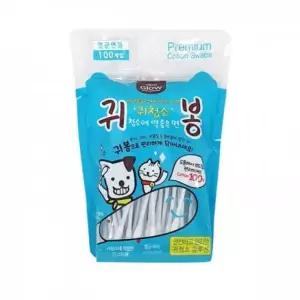 강아지 귀봉 100P 귀청소 면봉 애견 위생용품
