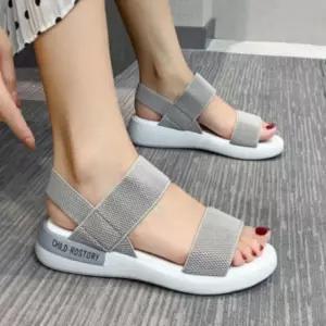 여성 여름 샌들 밴딩 캐주얼 스트랩 물놀이 슬리퍼