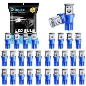알로피 30 팩 194 블루 레드 전구 12V T10 웨지 158 168 193 198 2825 W5W 자동차 실내 돔 맵 도어 트렁크 제공 스텝 라이트 | 교체