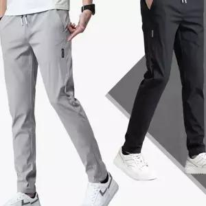 남성 데일리 바지 허리 캐주얼 밴딩 남자 데일리 팬츠 무지 여름 아웃도어 트레이닝 스포츠 기능성 운동