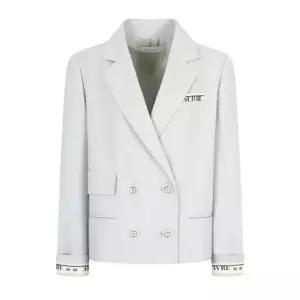 JJ JIGOTTJJ지고트레터링 롤업 더블 브레스트 재킷 GP3M0JK931_DG 1151950