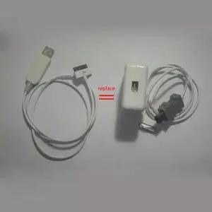iPod 3rd 4Th 사진 12V 0.67A 1394 USB 어댑터 충전 케이블 벽 충전기 6Pin 키트 교체