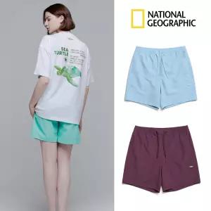 내셔널지오그래픽 NATIONAL GEOGRAPHIC 남여공용 4부 할리퀸터스크 숏팬츠 N242UBS440