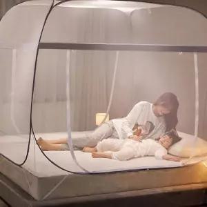 (다올)원터치 모기장 큐브형 사각 싱글 120X200