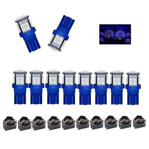 194 LED 전구, MOAEWN 블루 T10 168 2825 161 5050-5SMD 카 돔 지도 읽기용 교체 전구 문 제공 스텝 번호판 트렁크 라이트, 10팩