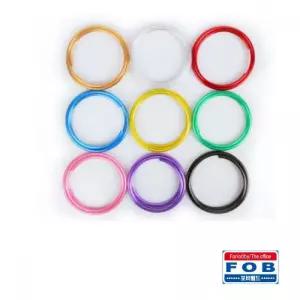 와이어 공예 메탈릭 철사 두께 4.5mm x 1.5M 5개입 색철사 칼라 용철사 컬러 용품 준비물
