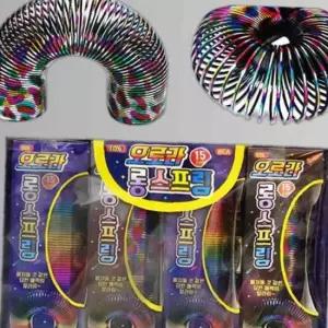 매직 통통튀는 오로라 롱 스프링 X8개 완구 무지개링