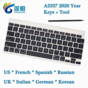 A2337키 키캡클립 힌지 세트 US***스페인어 맥북 Air Retina 13인치 M1 키캡 키보드  EMC 3598