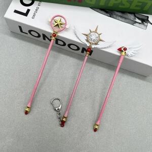 16cm 카드캡터 사쿠라 애니메이션 복제품 스타 클로우 드림 폼 봉인 지팡이 키노모토  무기 모델 수집품 장