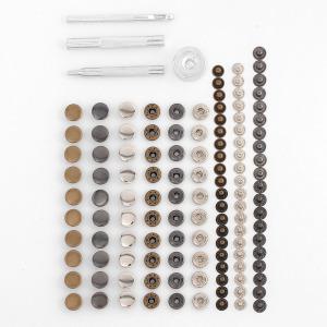 옷 똑딱이 단추 세트 펀치 스프링도트 스냅 단추 기구 셋트 10mm 12mm