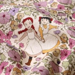 1/2마) 36-655 빨간머리앤 원단11 11수 코튼린넨 데이지플라워_아이보리 HDS - 1563 _ 앤원단, 캐릭터원단