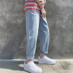 리빌모아 남자 빅사이즈 캐주얼 밴딩 심플 데님 청바지 OC-JEA-SWF78B13