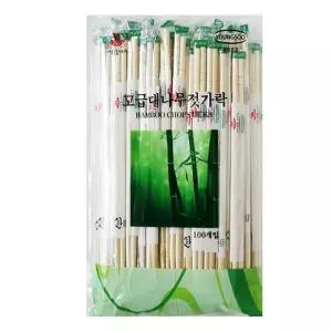 100개입 나무 일회용 위생포장 젓가락