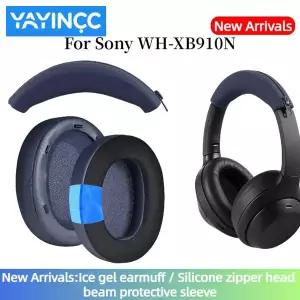 YAYINCC 교체 스폰지 소프트 폼 쿠션 이어 패드 소니호환 WH-XB910N 게임용 헤드셋 수리 부품 용 플라스틱