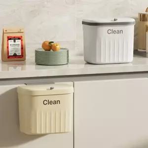 다용도 무타공 걸이형 후크형 쓰레기통 음식물 주방 화장실 휴지통