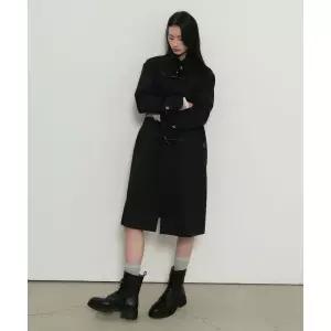 제너럴아이디어 GENERALIDEA 토글 싱글 트렌치 코트 [BLACK] / GF1LCT501