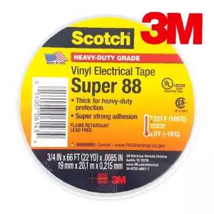 Super 전기용품 절연 3M Scotch 19mmx20M 전기 테이프 88 비닐