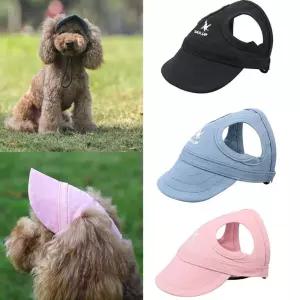 강아지 여름 솔리드 모자용모자 애완견 산책용 애견 반려견 패션