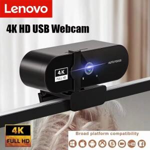 레노버 4k 카메라 컴퓨터 HD 카메라 내장 마이크 네트워크 카메라 온라인 수업 회의 라이브 방송용 웹 비디