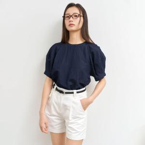 WOMAN 맥시 벌룬 슬리브 블라우스 [DARK DENIM BLUE] / WBE2L03517