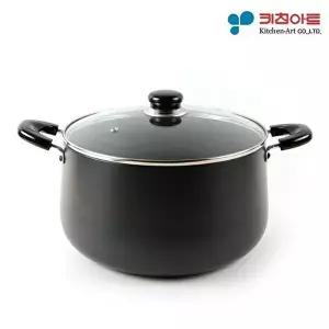 [셀러허브 1]키친아트 쥬노 블랙 경질냄비 곰솥 28cm 국냄비 찌개