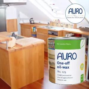AURO No.125 아우로 오일-왁스-콤비네이션 0.75L(약30㎡시공) _싱크대용_도마용_마루용