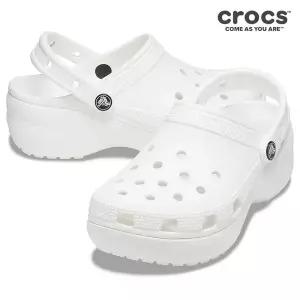 [크록스]슬리퍼 샌들 NQS 206750-100 CLASSIC PLATFORM CLOG W WHI