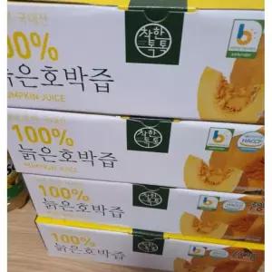 무안군 100 늙은 호박즙 붓기 성형 산모 산후 출산 쌍수 주스 착즙 엑기스 90개 100ml 선물세트 부모님 설