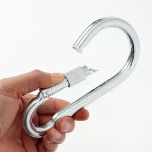 나이스 대형 잠금 카라비너 2p세트(180mm)등산 산악 캠핑 다용도 텐트 암벽등반 고리 장비