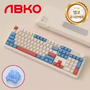 앱코 AF108PRO ABKO x SOAI 콜라보 3모드 기계식 키보드 코랄 블루 경해축