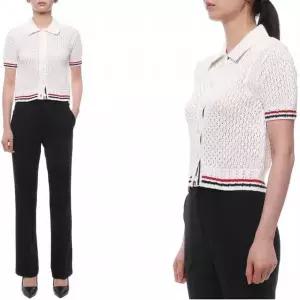 갤러리아 [톰브라운] 26SS 여성 헥터 포인텔 가디건 (FKC694A Y3062 100 26S)