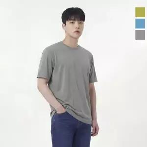[웨스트우드] 남성 베이직 멜란지 라운드티_WO2MTTR431