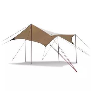 노스피크 노드 헥사 타프 스펀텍 캠핑 야외 그늘막 소이 밀크