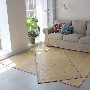 대자리 매트 90x180cm 대나무 여름 돗자리 17mm 거실 침대 오크형lmn000