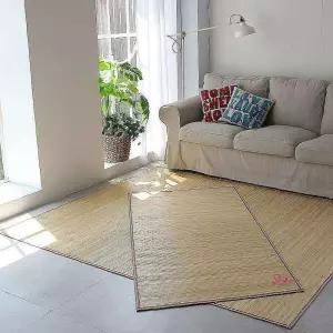 대자리 17mm 돗자리 거실 90x180cm 여름 대나무 매트 침대 오크형bcd671