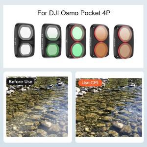 DJI호환 Osmo Pocket 4P 액션 카메라 액세서리용 Sunnylife ND/CPL/MCUV/블랙 미스트 필터 세트 안티 스크