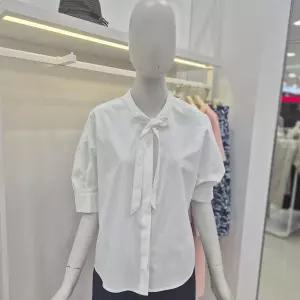[모다아울렛][꼼빠니아]리본넥 벌룬핏 블라우스 CAFU5-WRB230_JK
