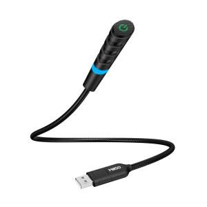 PC 및 노트북용 MillSO USB 마이크, 휴대용 구스넥 컴퓨터 마이크 음소거 / 소음 감소 유튜브, 스트리밍, 녹음, 게임용 전방향 외장
