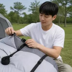친절한탄씨 이불 고정 밴드 캠핑 침낭 버클 스트랩 웨빙 끈 정리 용품 이불스트랩 탄성밴드스트랩