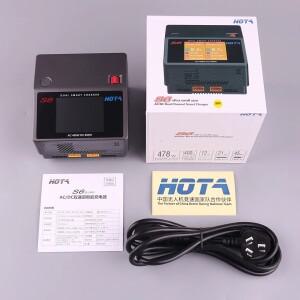 HOTA S6 AC/DC 듀얼 채널 스마트 사이즈 배터리 충전기 FPV 레이싱 드론 RC 쿼드콥터 Type-C 출력 45W