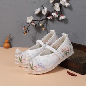 수놓은  신발 캐주얼   Hanfu 헝겊  고대 의상 플랫 성능 Zapatos Baby