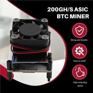 Bitdsk N8 200Gh/S BTC 채굴기 BM1397 비트코인 ASIC 솔로 하드웨어 EU PLUG 로터리