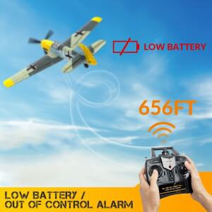 Volantex RC 761-11 Bf109 전투기 400mm 윙스팬 2.4G 리모컨 RTF 원 X 파일럿 안정화 시스템 포함