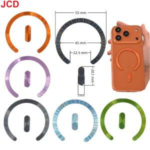 JCD 1pc Apple 전화 액세서리에 적합 마그네틱 스트립 오픈 링 케이스 자동차 장착 브래킷
