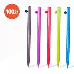 X 워크샵 개업행사 롤리팝 볼펜 판촉상품 100개 홍보상품 홍보 문구 국산 (0.7mm)