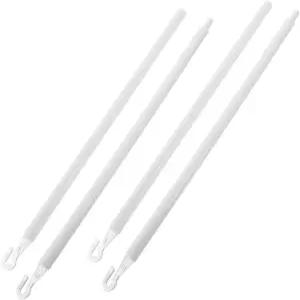 BATSVEE 2Pcs 수직 블라인드 완드 교체봉 홈 윈도우 제어용 후크가 있는 소재용 플라스틱 틸트봉
