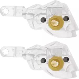 브리니 리버 2pcs 25mm 금속 베네치아 블라인드 틸트 완드 틸터 메커니즘 슬랫