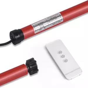 EY1612 12V DC 튜브형 롤러 그늘막 모터 키트 25mm/28mm 어댑터 포함 0.3N/4.4lb 최대 트 리모컨 및 장착